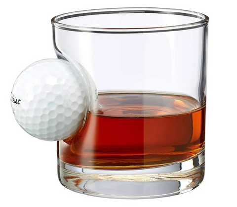 Embedded Golf ball in Glass