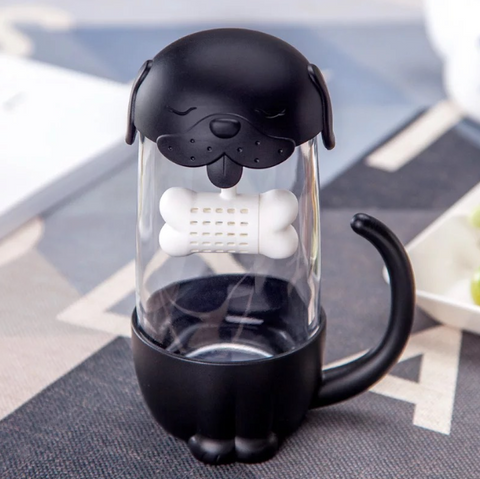 Dog Tea Infuser Cup in Assorted colours