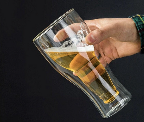 Beer Bottle Upside Down Glass